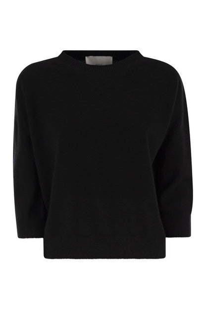 Cashmere crop sweater