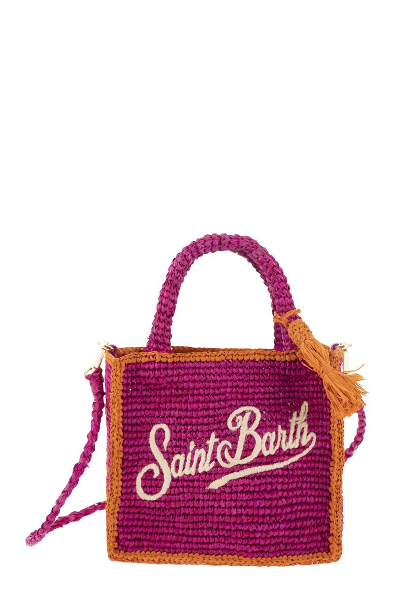 VANITY - Mini raffia bag with embroidery