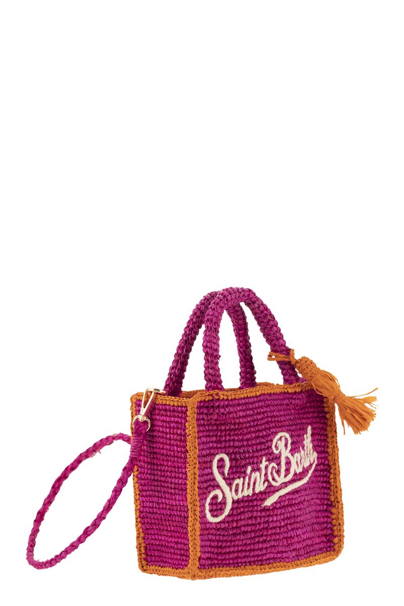 VANITY - Mini raffia bag with embroidery