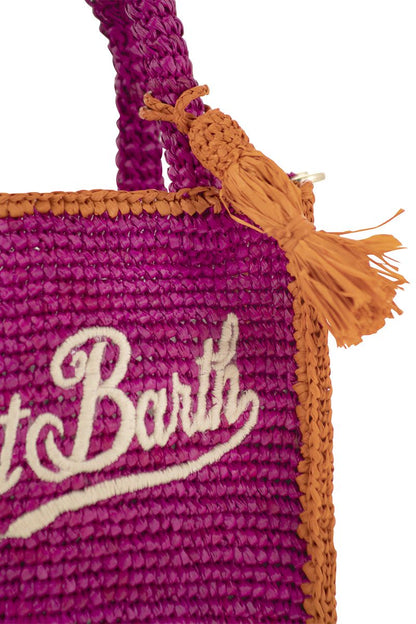 VANITY - Mini raffia bag with embroidery