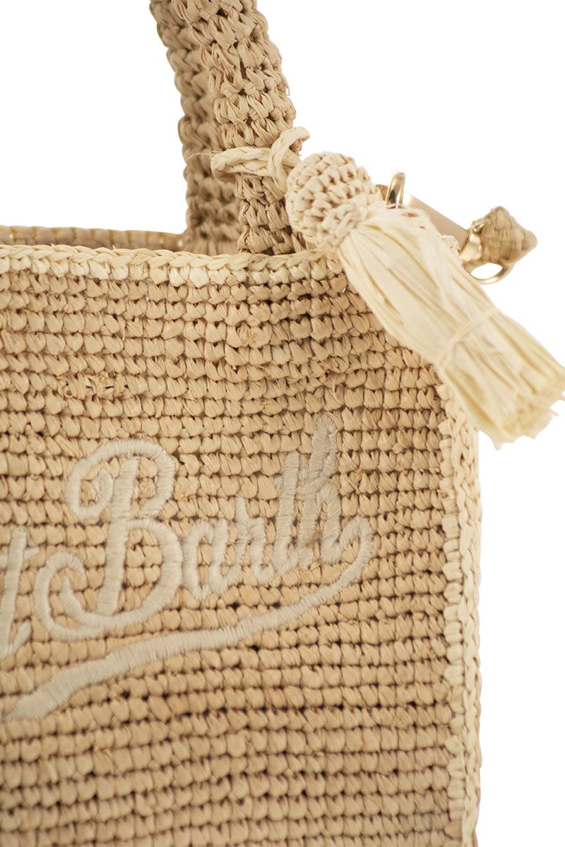 VANITY - Mini raffia bag with embroidery