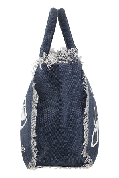 VANITY - Denim canvas handbag