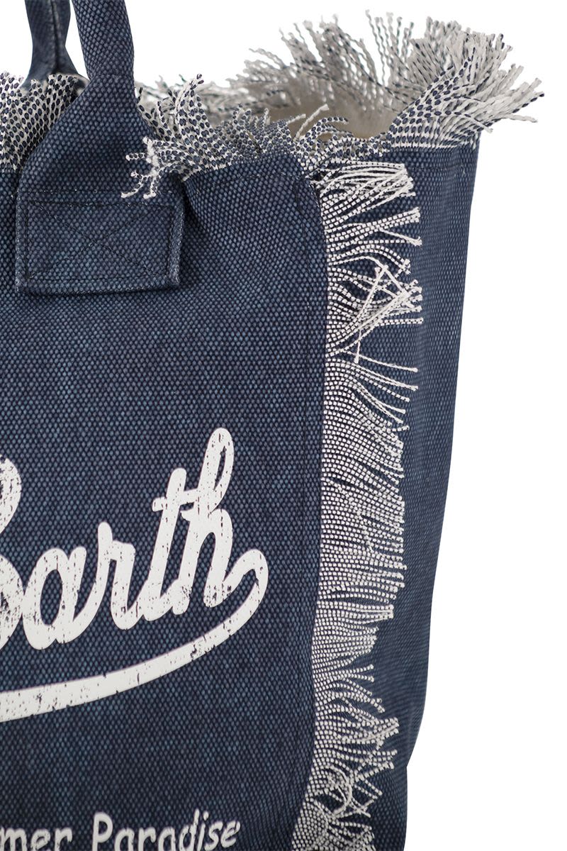 VANITY - Denim canvas handbag