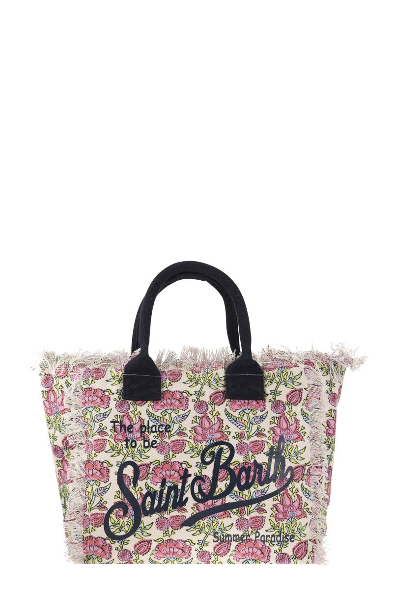 VANITY - Canvas bag with floral print