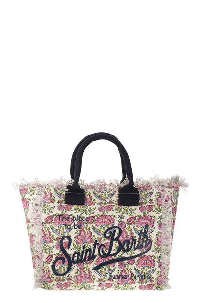 VANITY - Canvas bag with floral print