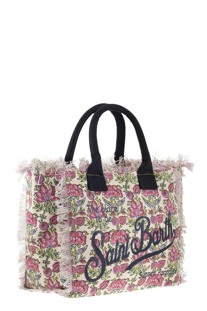 VANITY - Canvas bag with floral print