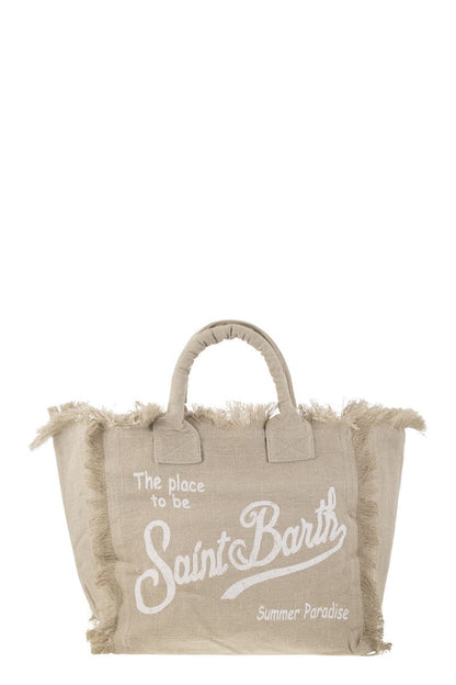 VANITY - Linen tote bag with embroidery