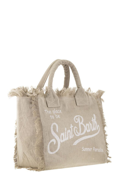 VANITY - Linen tote bag with embroidery