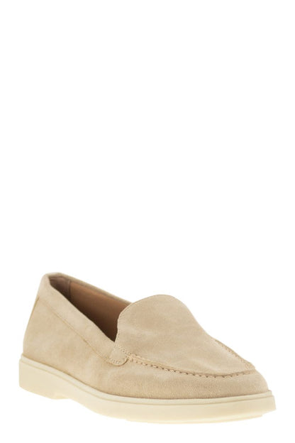 Suede moccasin