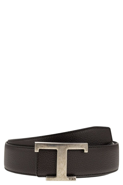 Timeless T Reversible Leather Belt