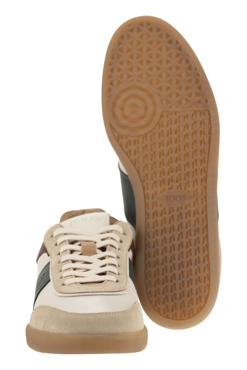 Suede Leather Tabs Sneakers