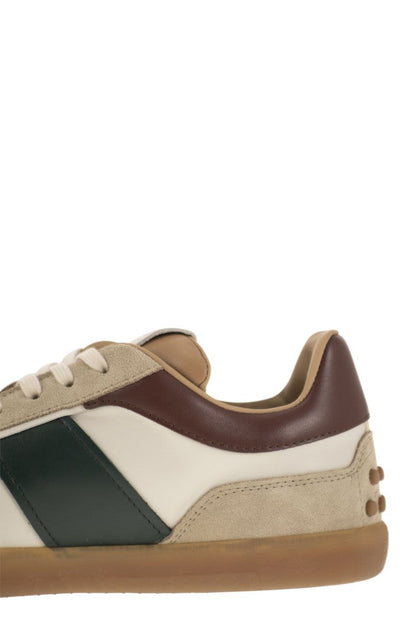 Suede Leather Tabs Sneakers