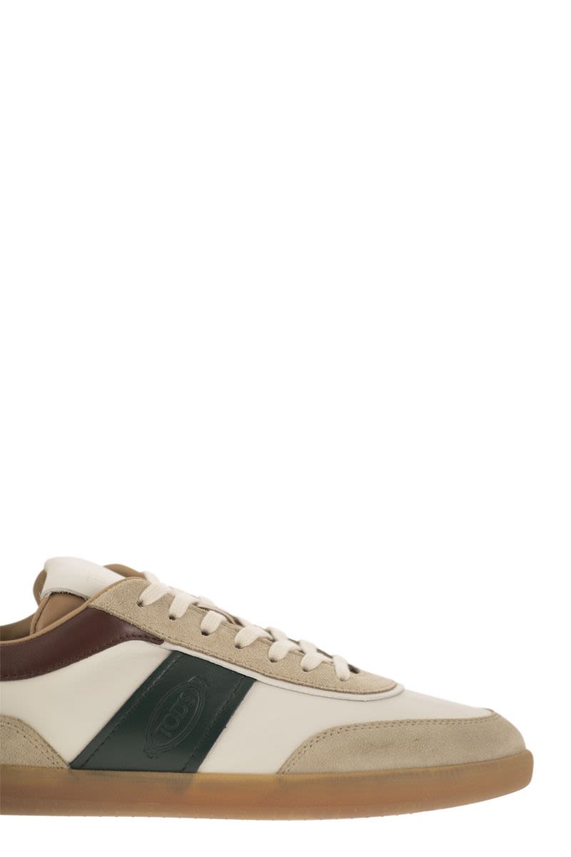 Suede Leather Tabs Sneakers