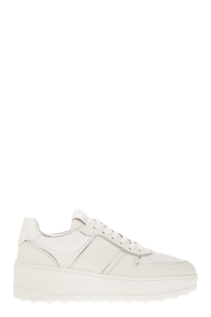 Leather Platform Sneakers