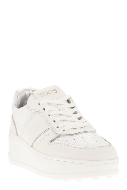 Leather Platform Sneakers