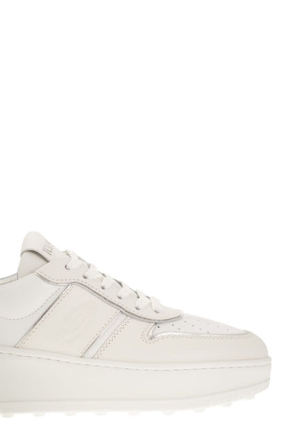 Leather Platform Sneakers