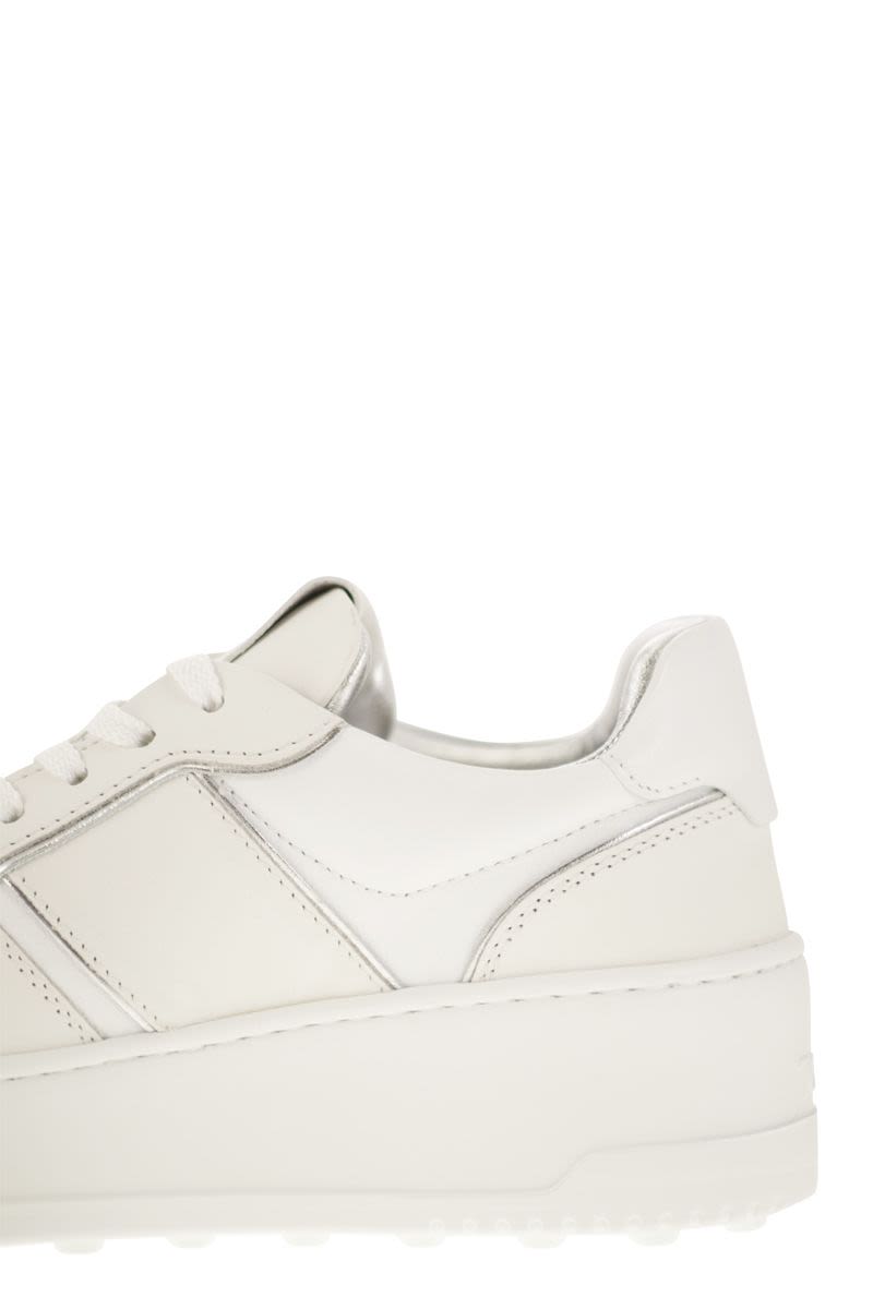 Leather Platform Sneakers