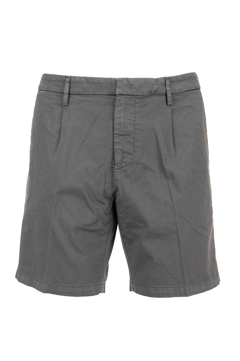 FERGUS - Cotton Blend Shorts - VOGUERINI