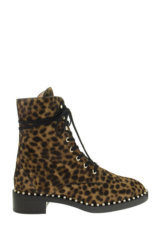 SONDRA CLASSIC - Cheetah leather ankle boot - VOGUERINI