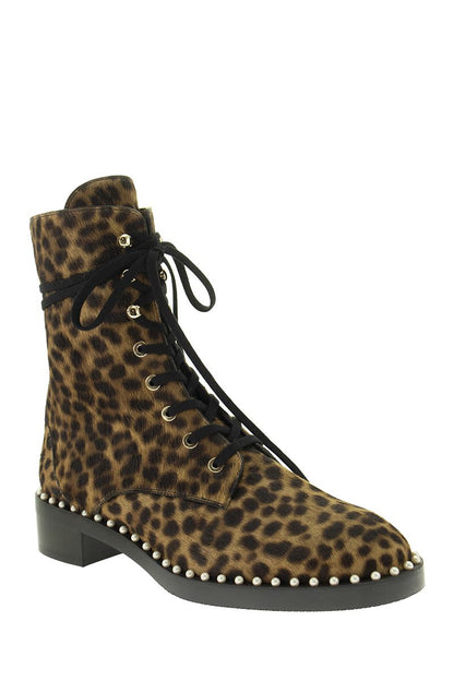 SONDRA CLASSIC - Cheetah leather ankle boot - VOGUERINI