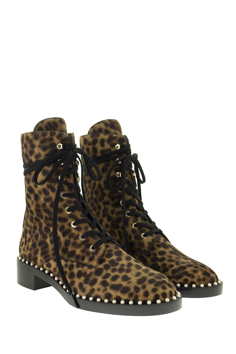 SONDRA CLASSIC - Cheetah leather ankle boot - VOGUERINI