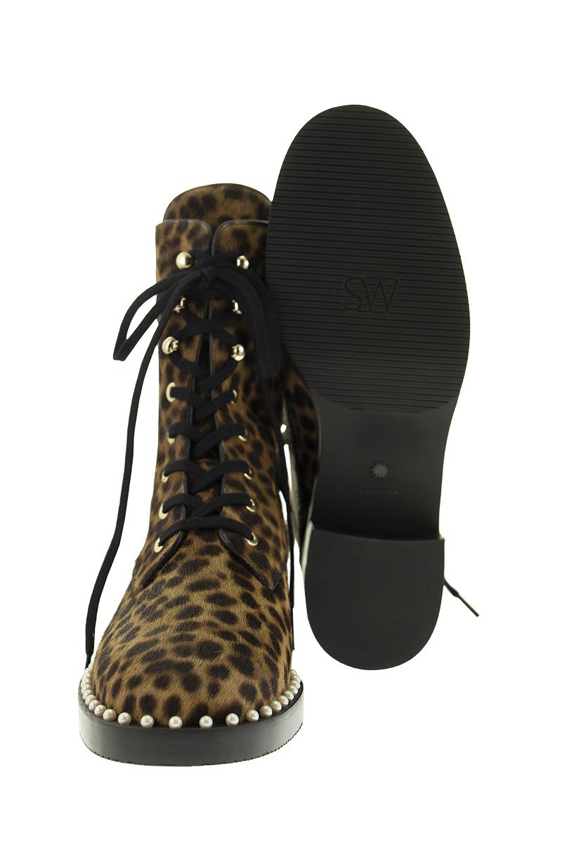 SONDRA CLASSIC - Cheetah leather ankle boot - VOGUERINI