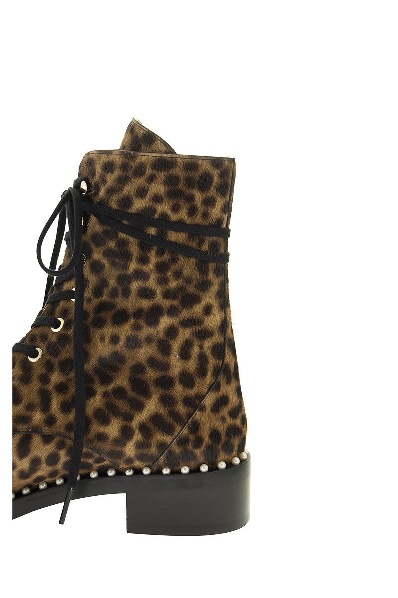 SONDRA CLASSIC - Cheetah leather ankle boot - VOGUERINI