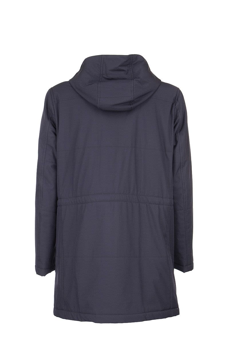 Long jacket with detachable hood - VOGUERINI