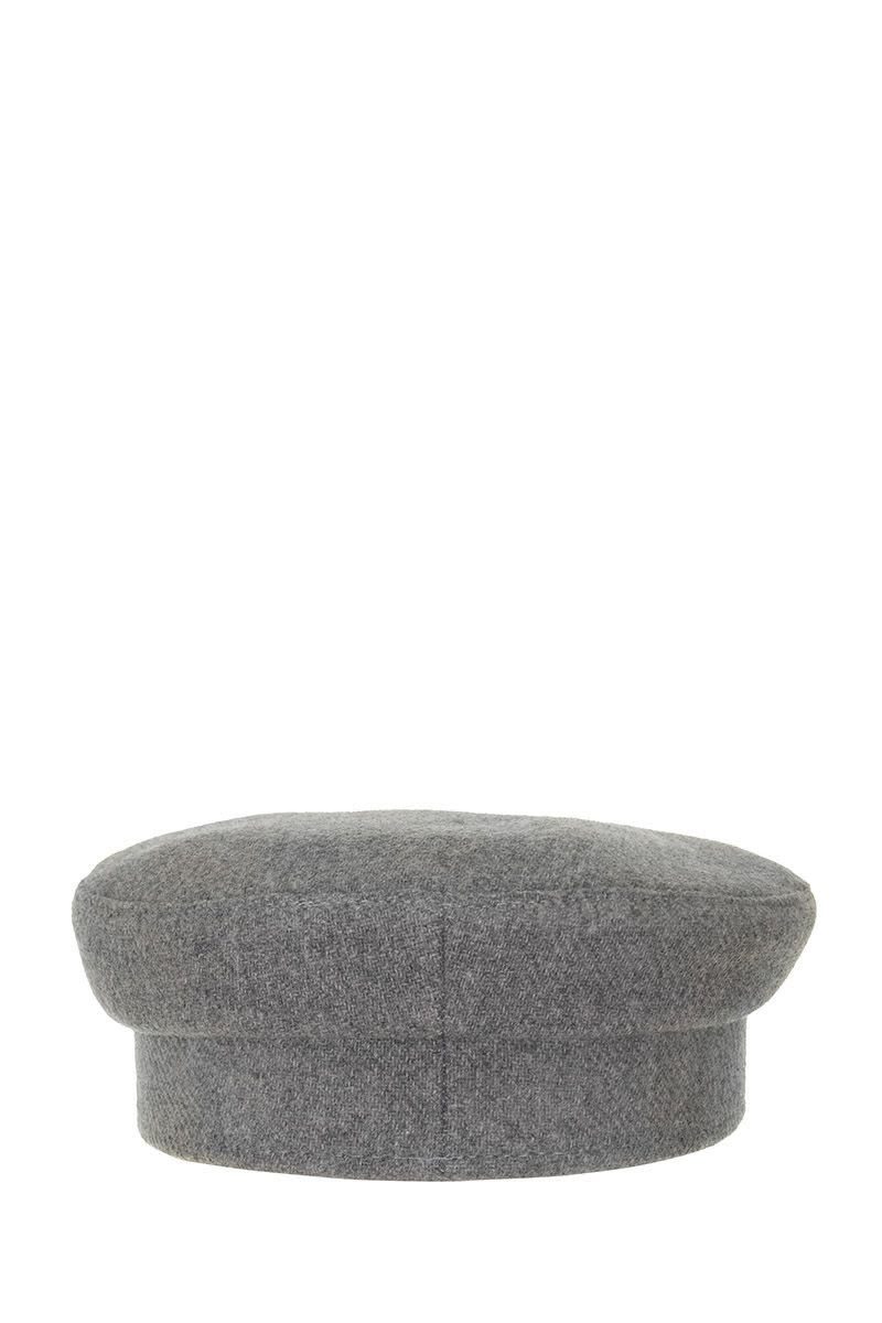 Wool baker boy cap - VOGUERINI