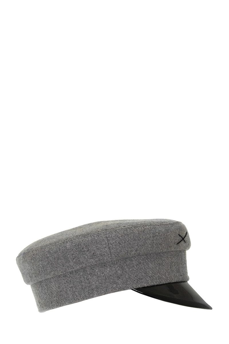 Wool baker boy cap - VOGUERINI