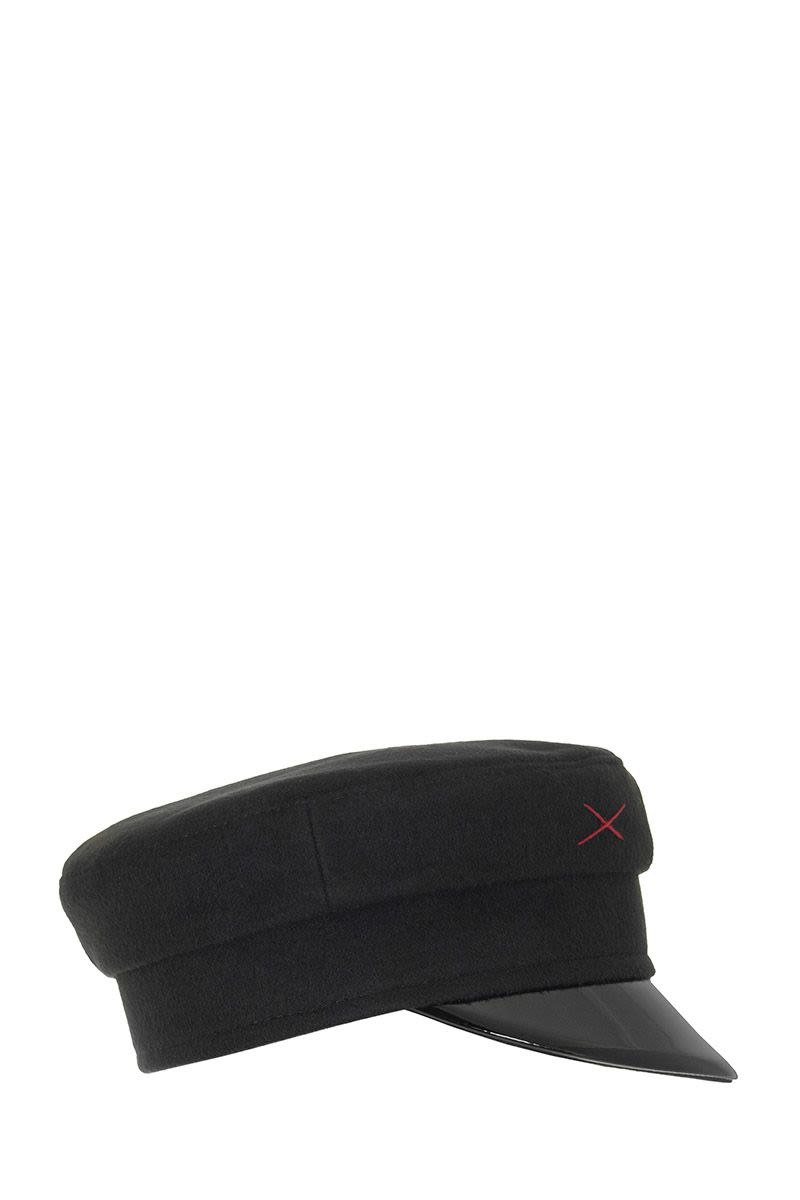 Wool baker boy cap - VOGUERINI