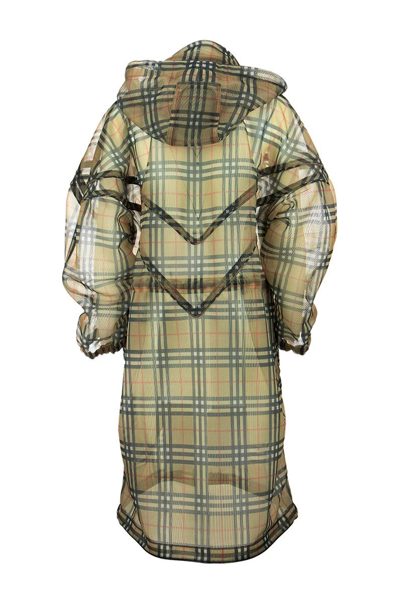 COWBIT - Vintage Check mesh Trench - VOGUERINI