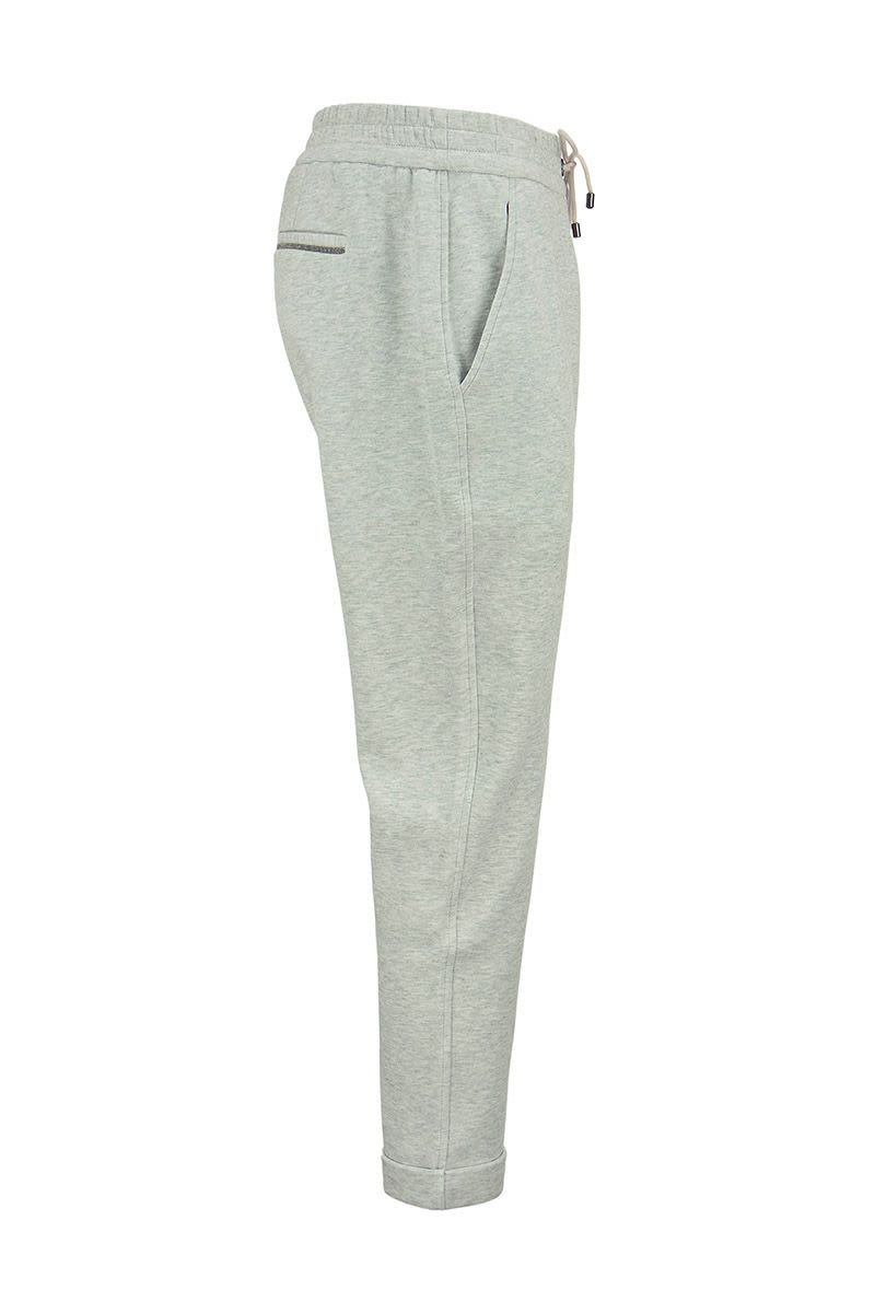 Lightweight stretch cotton fleece trousers with piece of furniture - VOGUERINI