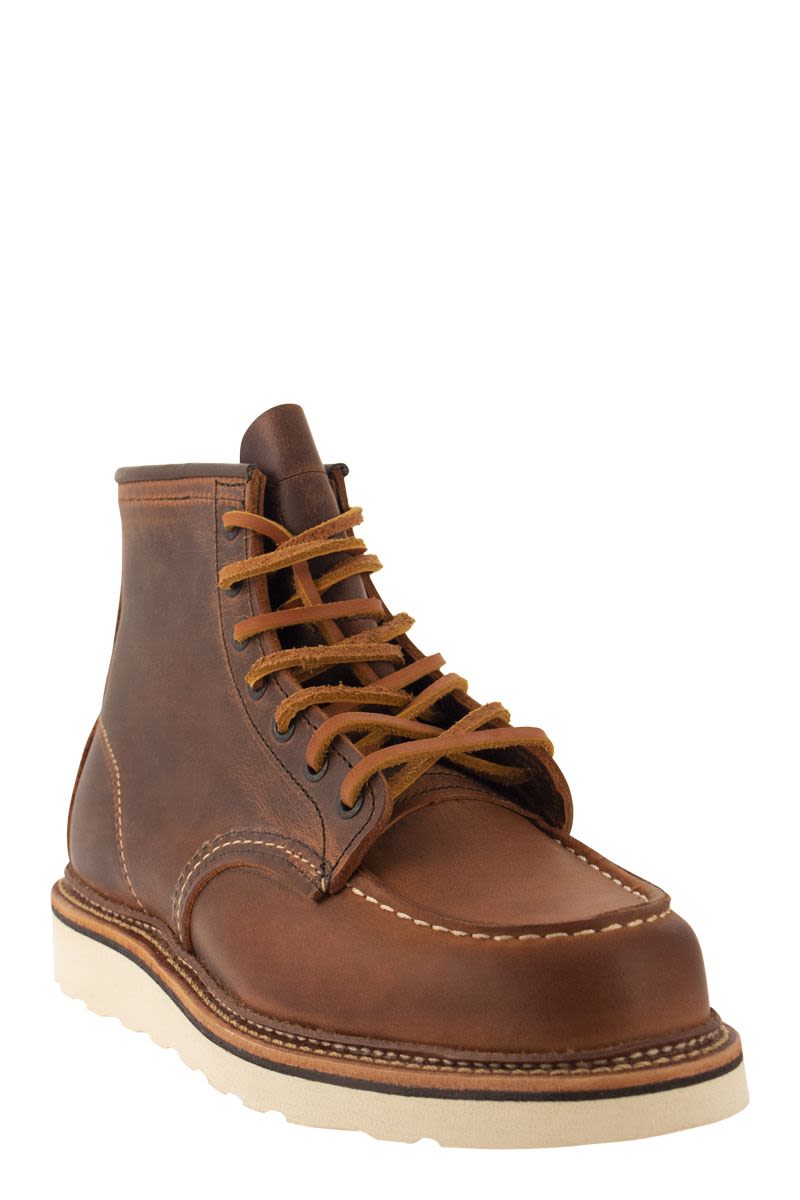 CLASSIC MOC - Rough and tough leather boot - VOGUERINI