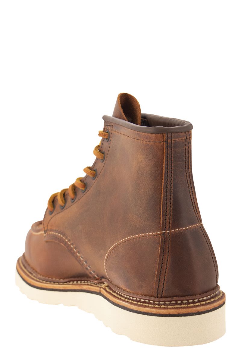 CLASSIC MOC - Rough and tough leather boot - VOGUERINI