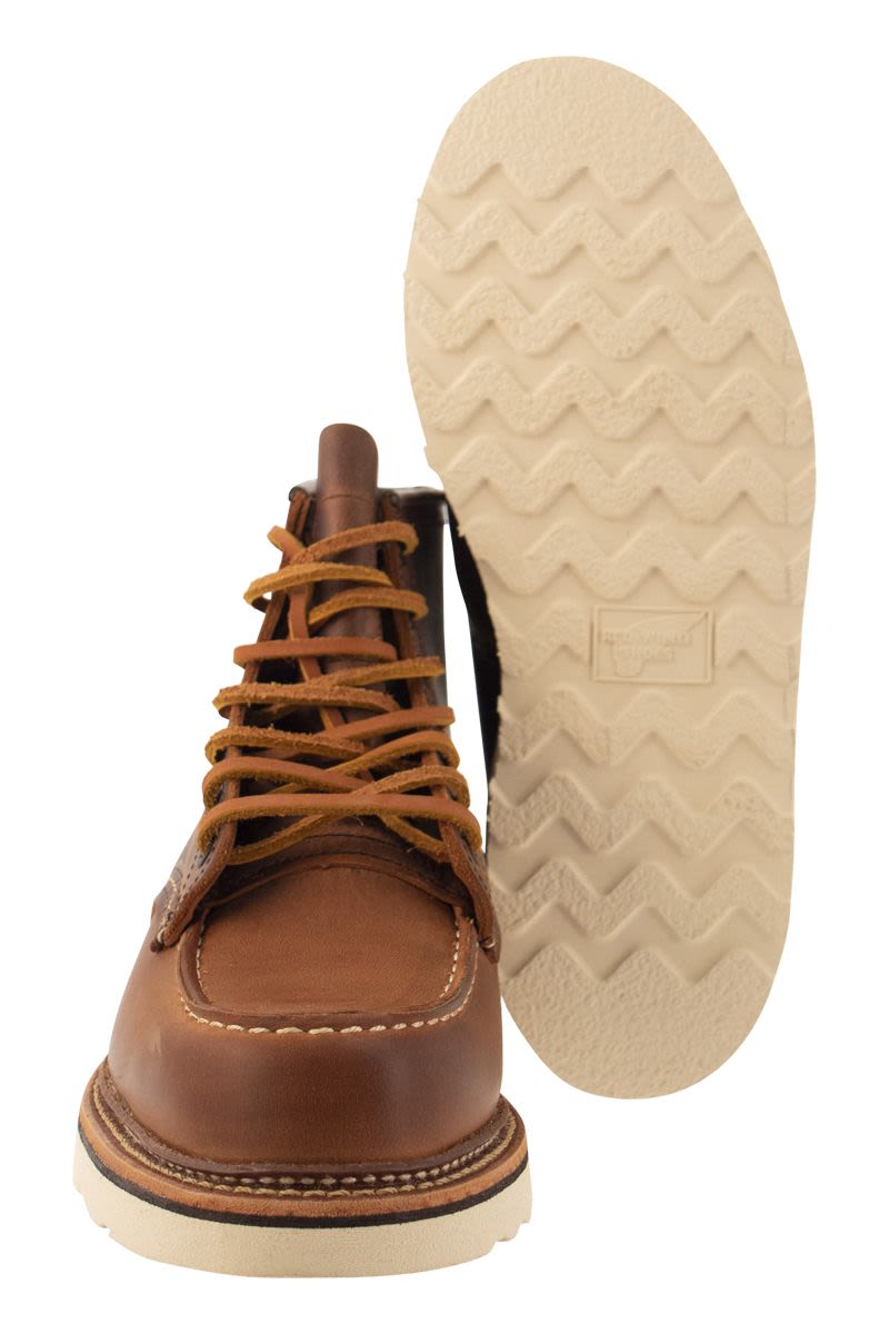 CLASSIC MOC - Rough and tough leather boot - VOGUERINI