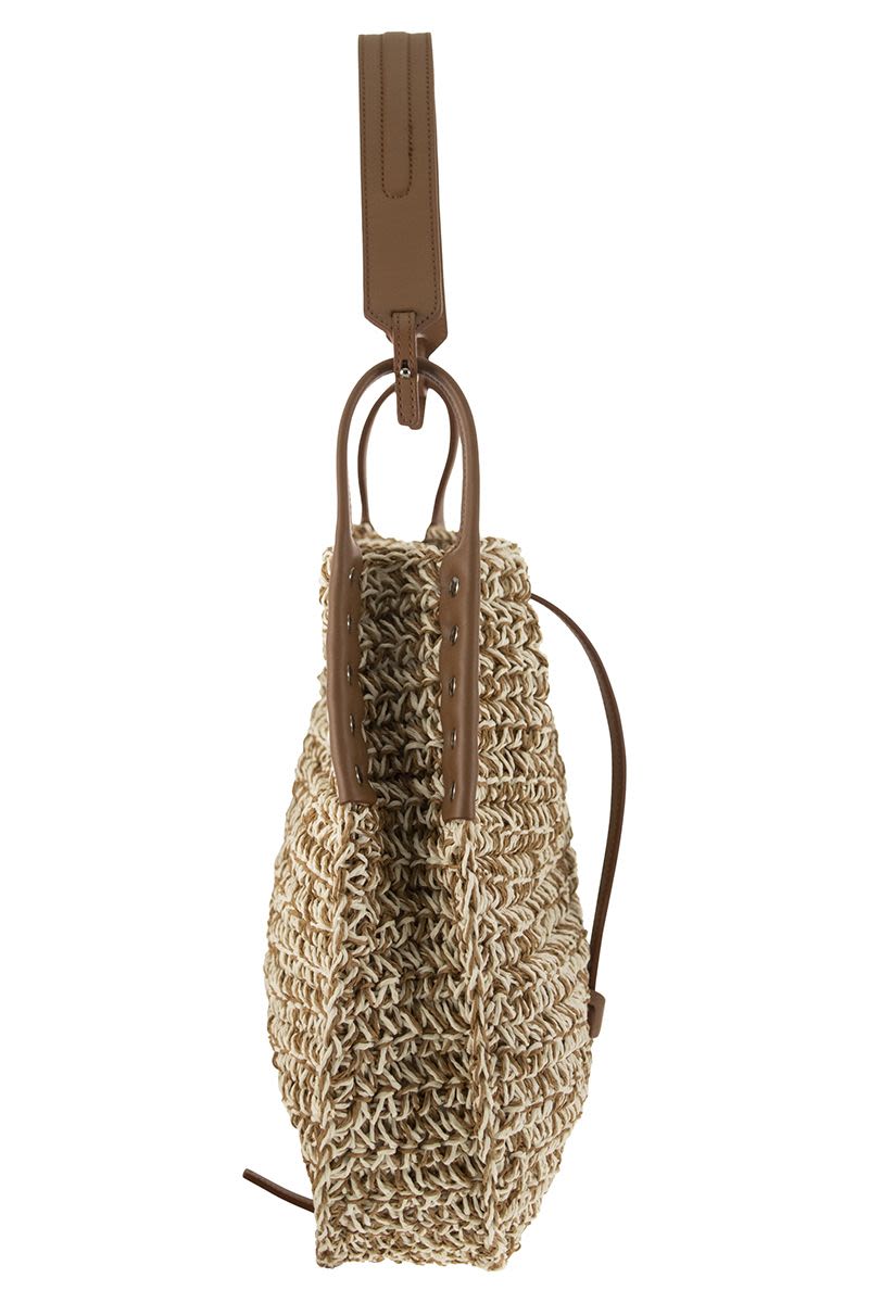 IMA SUN - Raffia bag M - VOGUERINI