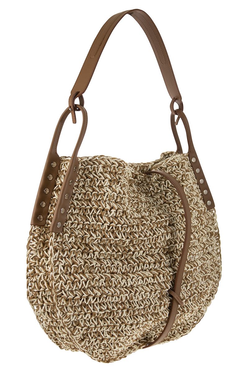 IMA SUN - Raffia bag M - VOGUERINI