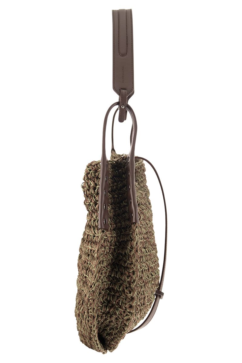 IMA SUN - Raffia bag M - VOGUERINI