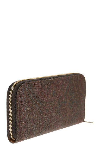 Paisley Jacquard Wallet - VOGUERINI