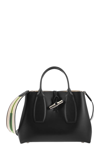 ROSEAU - Bag with fabric handle and shoulder strap - VOGUERINI