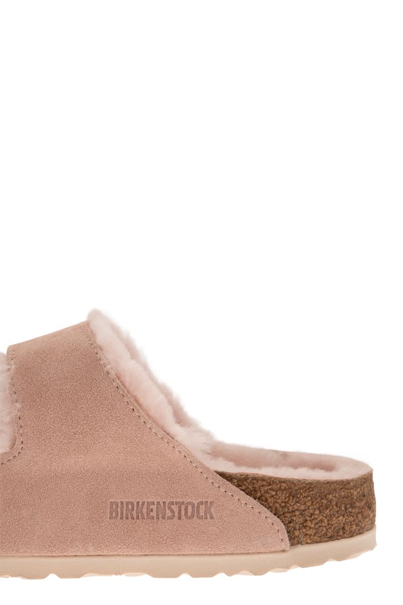 ARIZONA - Suede lamb fur slipper - VOGUERINI