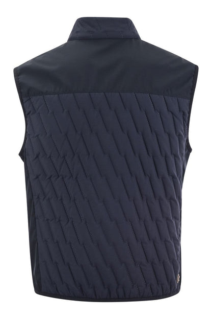 Quilted waistcoat with softshell inserts - VOGUERINI