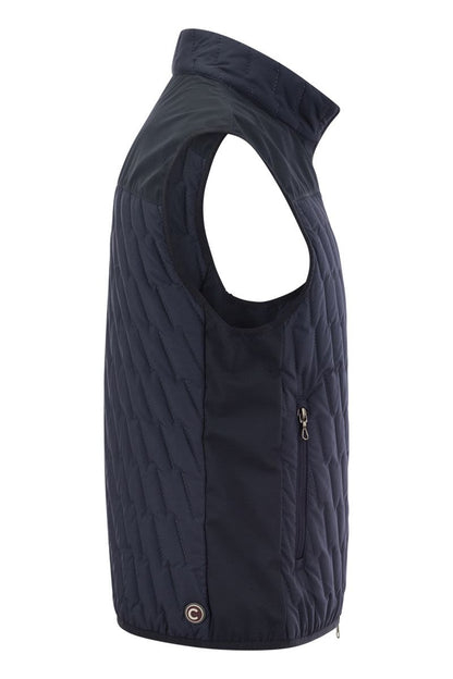 Quilted waistcoat with softshell inserts - VOGUERINI