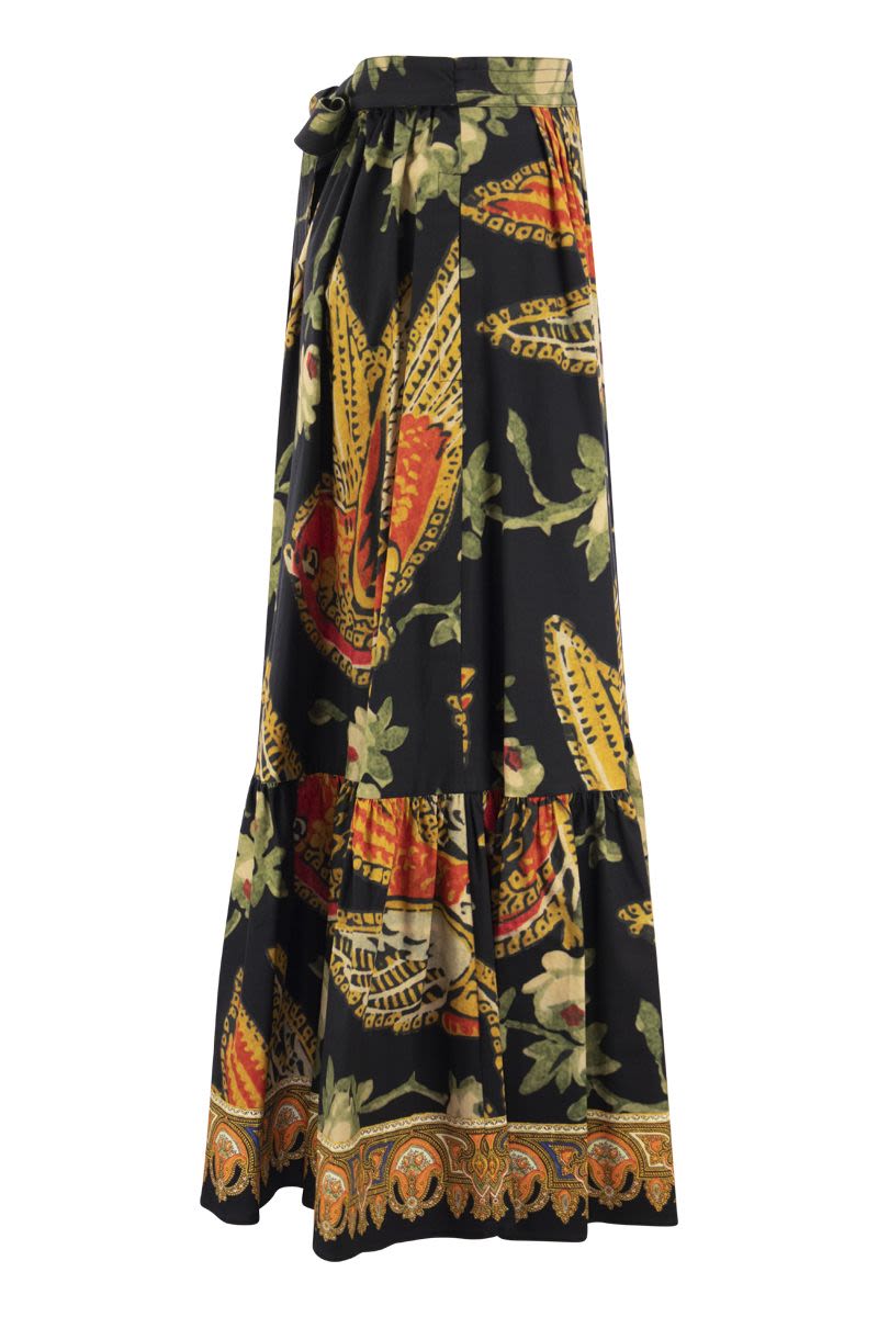 Long skirt in cotton poplin - VOGUERINI