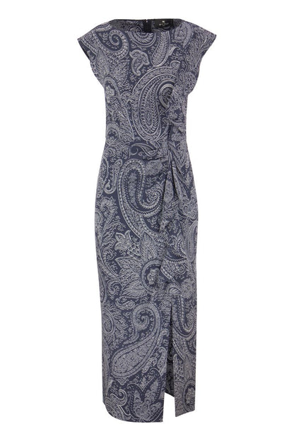 Pailsey viscose long dress - VOGUERINI