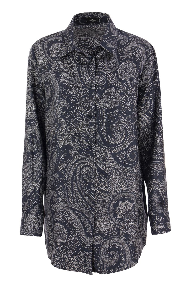 Silk shirt with Paisley print - VOGUERINI