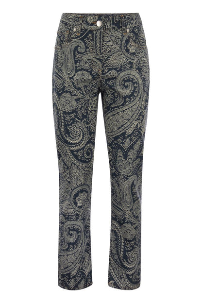 Pailsey-patterned jeans - VOGUERINI