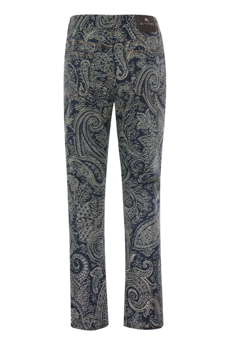 Pailsey-patterned jeans - VOGUERINI