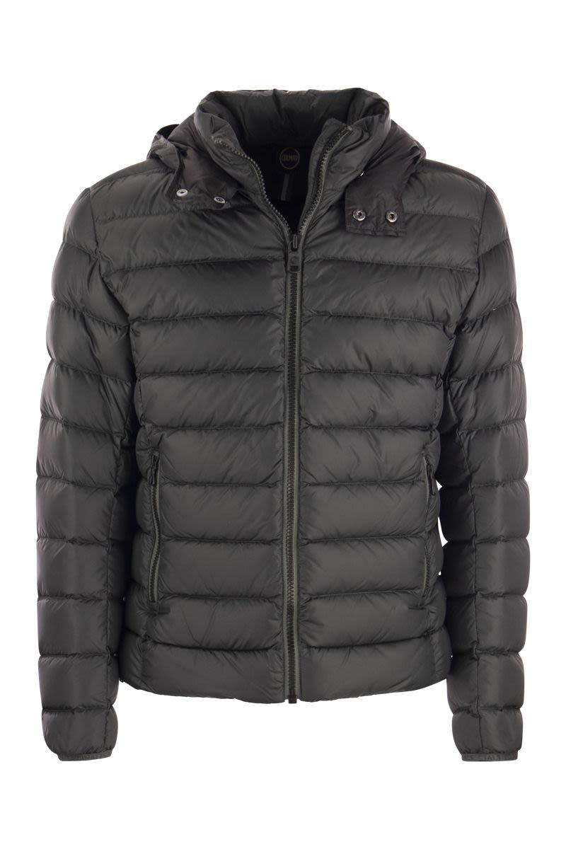 E-CONCRETE - Down jacket with detachable hood - VOGUERINI